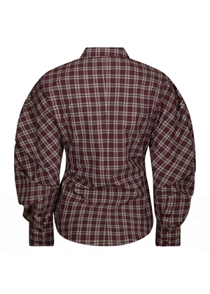 Neoella medium check skjorte Plum Neo Noir 